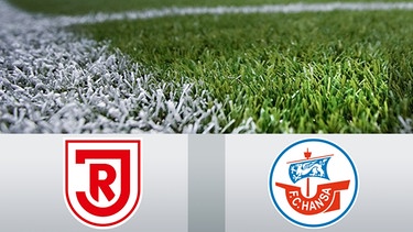 3. Liga Vereinswappen Regensburg - Rostock | Bild: BR