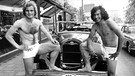 Uli Hoeneß (l) und Paul Breitner am 05.06.1973 in München bei einer Vorführung von Badehoden | Bild: picture-alliance/dpa
