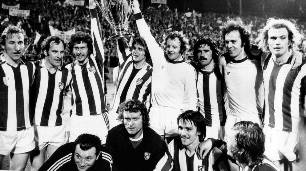 FC Bayern München Mannschaftskarte Europapokalsieger 1976