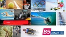 Verschiedene Sportarten mit B5 aktuell Logo | Bild: picture-alliance/dpa, colourbox.com, mauritius-images, BR, Montage BR