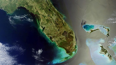 Satellitenfoto Florida - Beginn des Golfstroms | Bild: picture-alliance/dpa