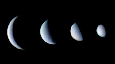 Zunehmende Sichel der Venus bei Entfernung von der Erde als Morgenstern | Bild: Sebastian Voltmer / www.weltraum.com
