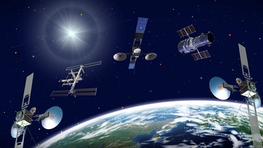 Satelliten im Weltraum | Bild: NASA