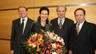 Ulrich Wilhelm, Bettina Reiz, Bernd Lenze, Prof. Dr. Gerhard Fuchs (v.li.) | Bild: BR / Gerhard Blank