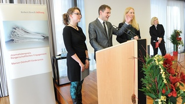 Antonia Goldhammer, Wolfgang Kerler und Vanessa Lünenschloß (von li. n. re.) | Bild: Robert-Bosch-Stiftung
