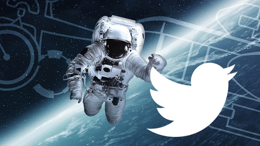 ARD-alpha Twitter, Astronaurt im Weltraum | Bild: Adobe Stock / Colourbox