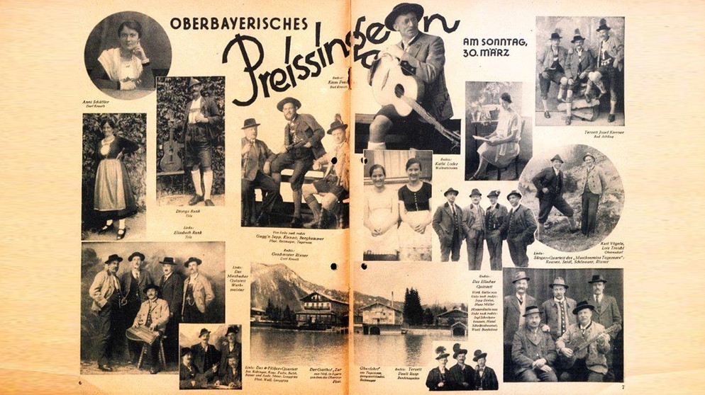 Ankündigung des Preissingen in Egern in der Bayerischen Radio-Zeitung | Bild: Historisches Archiv / Screenshot