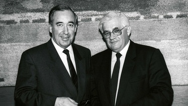 Als Nachfolger von Reinhold Vöth übernimmt Albert Scharf 1990 das Amt des Intendanten des Bayerischen Rundfunks  | Bild: BR / Sessner