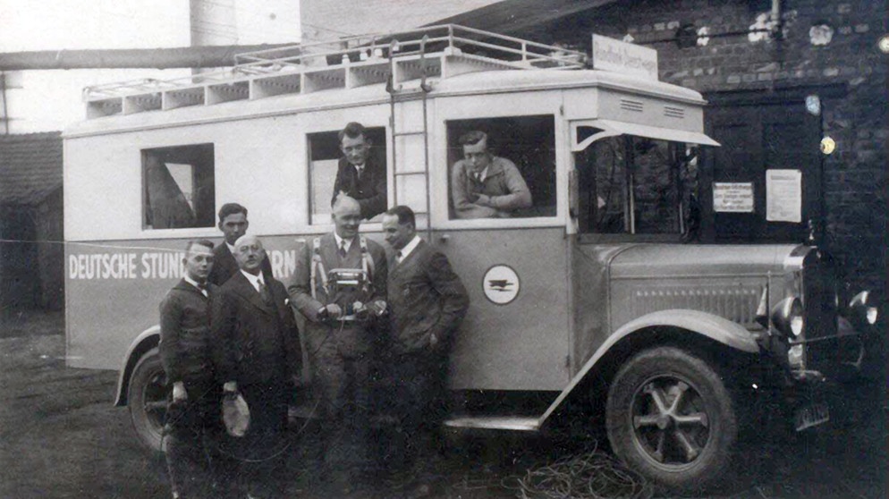 Reportage aus Schwabach mit Ü-Wagen (1929-1930) | Bild: BR/Historisches Archiv