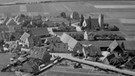 Das Nürnberger Dorf Großreuth (?) um 1950, Luftaufnahme, um 1950. | Bild: Foto: BR/Historisches Archiv, Karl Harren 