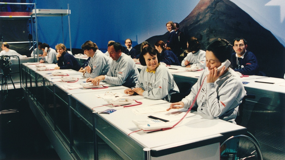 Sternstunden 1993: Am Sternstunden Spendentelefon (8.11.93) | Bild: BR/Foto Sessner