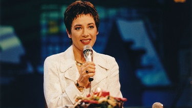 Sternstunden 1995 - Moderatorin Sabine Sauer (9.12.1995) | Bild: BR/Foto Sessner