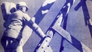 Radiozeitung 20.6.1932 - Mann klettert Holzturm hinauf | Bild: BR / Screenshot