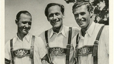 Das Wastl-Fanderl-Trio mit Leo Döllerer, Wastl Fanderl, Bertl Witter, ca. 1950 | Bild: BR, Historisches Archiv