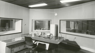 Hörspielstudio im Studiobau, 1963
| Bild: BR, Historisches Archiv, Sessner