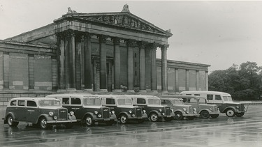 Übertragungswagen Bayerischer Rundfunk, Königsplatz München | Bild: BR, Historisches Archiv