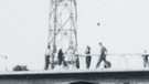 Ansicht des Turms und der Sendeanlage Kreuzberg/Rhön während der Bauarbeiten, 1951. | Bild: BR / Historisches Archiv