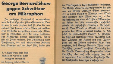Artikel in der Bayerischen Radiozeitung 1931 | Bild: BR/Historisches Archiv
