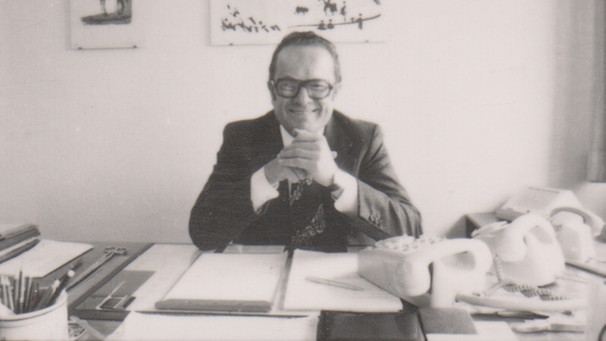 Rudolf Mühlfenzl im Büro, 1980er Jahre | Bild: BR/Eugen J. Kovacs
