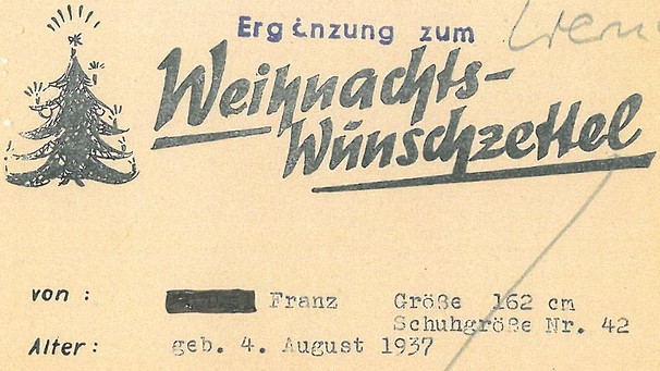 Weinachtsfreude Brief II | Bild: BR/Historisches Archiv