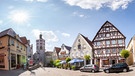 Der Stadtturm von Günzburg vom Marktplatz aus gesehen | Bild: BR/Lisa Hinder