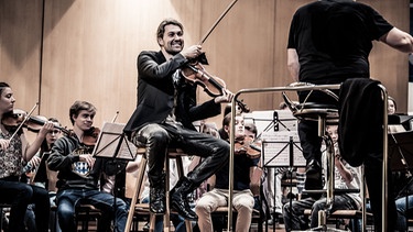 David Garrett bei der Orchesterprobe | Bild: BR/Leonhard Huber