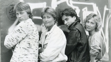Das "Live aus dem Alabama"-Team 1984 bis 1986:  v.l.n.r. Werner Schmidbauer, Jaqueline Stuhler, Giovanni di Lorenzo, Amelie Fried | Bild: privat