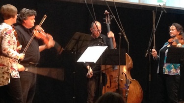 Das Orange String Quartet spielt | Bild: BR/Bettina Bachofer