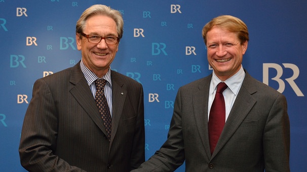 Von Links: Bernd Lenze (Rundfunkratsvorsitzender), Ulrich Wilhelm (Intendant Bayerischer Rundfunk)  | Bild: BR / Ralf Wilschewski