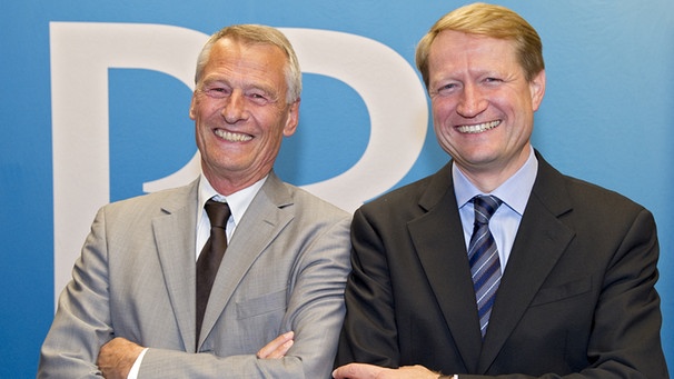 BR-Intendant Dr. Thomas Gruber und sein Nachfolger Ulrich Wilhelm | Bild: BR /Ralf Wilschewski