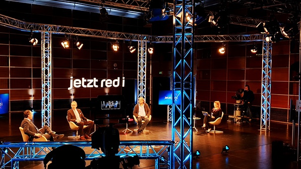 Das Studio der Sendung am 1. April 2020 | Bild: BR / Julius Kolb