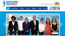 Bayerischer Sportpreis | Bild: Screenshot sportpreis.bayern.de