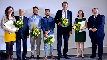 Gruppenbild aller Preisträger mit Marco Maurer (3.v.l.) | Bild: Helmut Hoffmann