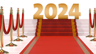 Roter Teppich mit Jahreszahl 2024 | Bild: BR$/Anna Hunger