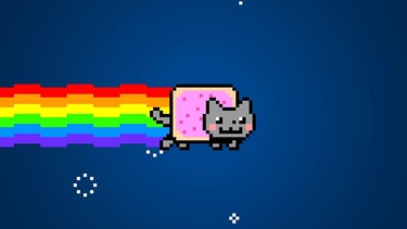 Das Meme Nyan Cat war als NFT eine halbe Million Dollar wert | Bild:  Chris Torres