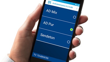 BR Audiodeskriptions App am Smartphone | Bild: BR/Alexander Krauß; Montage/Petra Decker