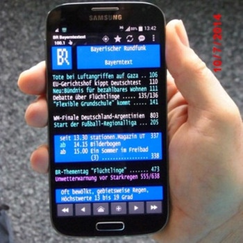 Auch auf dem Handy ist der Videotext des BR zu lesen | Bild: BR