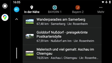 Screenshot der "Drive by Bayern" App innerhalb der BR Radio App | Bild: BR