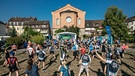 Sechste Etappe der BR-Radltour 2018 von Kitzingen nach Marktheidenfeld, Start in Kitzingen | Bild: BR/Fabian Stoffers