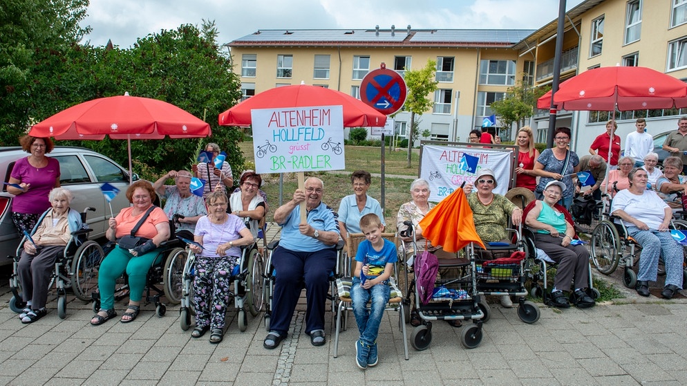 BR-Radltour 2019, 29.7.2019, Etappe 2, Ankunft in Hollfeld | Bild: BR/Philipp Kimmelzwinger