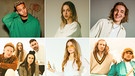 Malik Harris, Felicia Lu, eros atomus, Nico Suave & Team Liebe, Emily Roberts und Maël & Jonas | Bild: ARD (Montage)