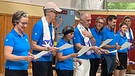 Das BR-Team bei der Sprech(er)stunde "Olympischer Sprechsport" am 6. Juli 2022 | Bild: Doris Seidel