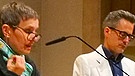 Peter Weiß, gudrun Skupin und Florian Schwarz während ihres Vortrags in  der Sprecherstunde. | Bild: BR/Michael Atzinger