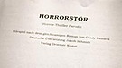 Titelblatt des Horrorstör-Horspiel Manuskripts | Bild: BR/Clemens Nicol