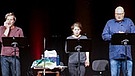 Das Horrorstör-Sprecherensemble auf der Bühne | Bild: BR/Andreas Dirscherl