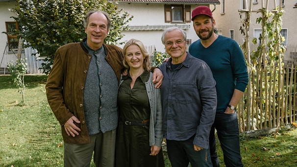 Ein starkes Team: Herbert Knaup, Margarete Gilgenreiner, Bernhard Schütz und Lars Montag (v.l.) | Bild: ARD Degeto/BR/Hendrik Heiden