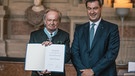 Verleihung des Bayerischen Verdienstordens am 27. Juni 2018 durch den Bayerischen Ministerpräsidenten Söder an Franz-Xaver Bogner | Bild: BR/Fabian Stoffers
