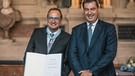 Verleihung des Bayerischen Verdienstordens am 27. Juni 2018 durch den Bayerischen Ministerpräsidenten Söder in München  an Volker Heissmann | Bild: BR/Fabian Stoffers